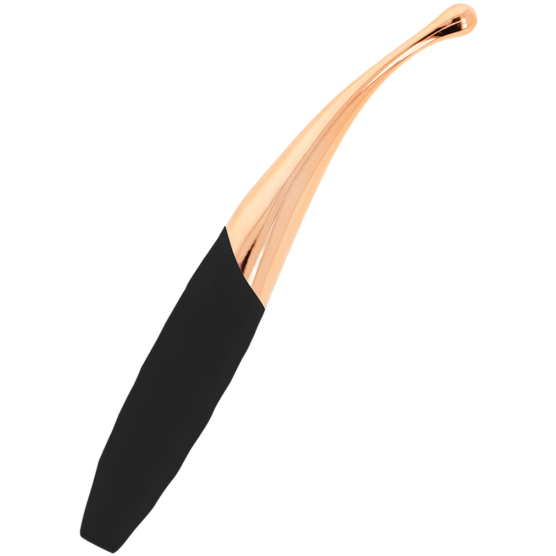 OHMAMA - ESTIMULADOR CLITORIS RECARGABLE 36 MODOS NEGRO-PINKGOLD