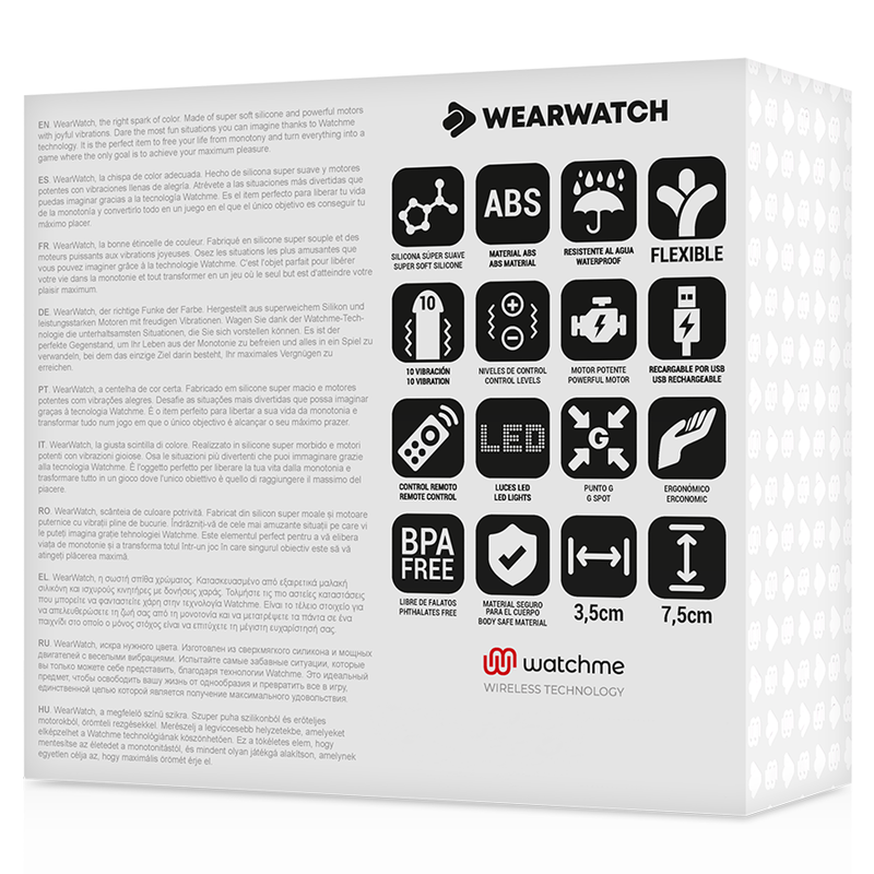WEARWATCH - HUEVO CONTROL REMOTO TECHNOLOGY WATCHME AGUA MARINA / ROSA