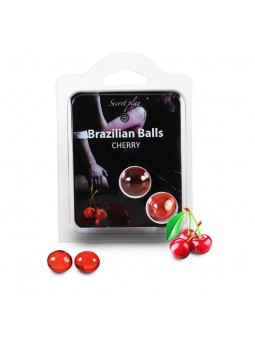 Secret Play Set 2 Brazilian Balls Aroma Cereza