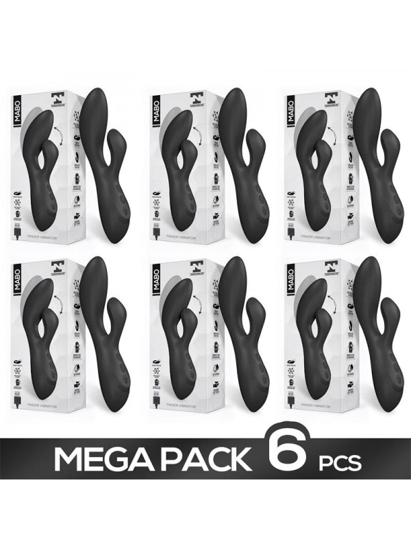 Pack de 6 Mabo Vibrador Punto G con Movimiento Finger Silicona Unibody