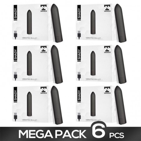 Pack de 6 Shady Bala Vibradora Recargable USB Impermeable