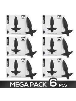 Pack de 6 Spear Plug Anal con Vibracion USB Silicona