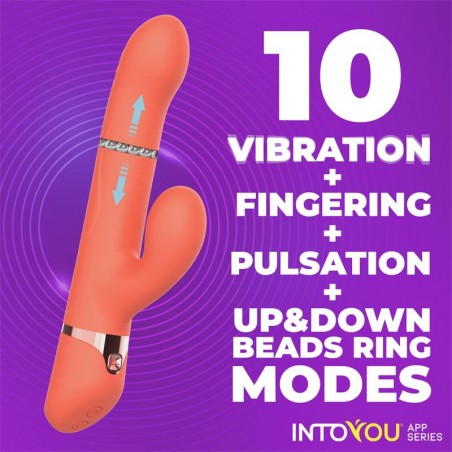 Mindy Vibrador con Anillo de Bolas Up and Down Finger y Pulsacion con APP