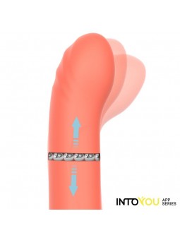 Mindy Vibrador con Anillo de Bolas Up and Down Finger y Pulsacion con APP