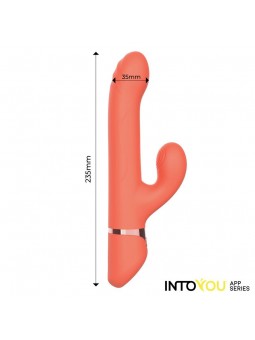 Mindy Vibrador con Anillo de Bolas Up and Down Finger y Pulsacion con APP