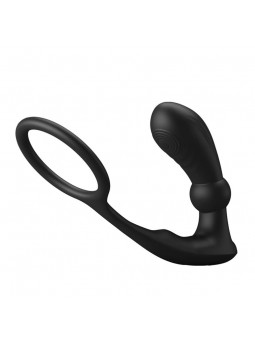 Warren Plug Anal y Anillo para el Pene con Vibracion y Pulsacion a Control Remoto