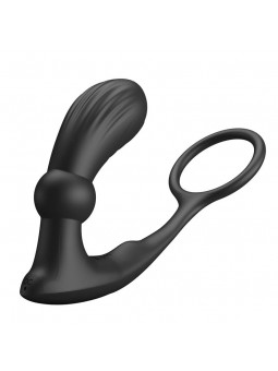 Warren Plug Anal y Anillo para el Pene con Vibracion y Pulsacion a Control Remoto