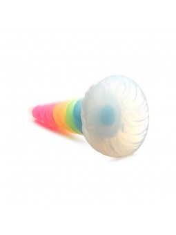 Dildo Luminiscente Rainbow Brilla en la Oscuridad