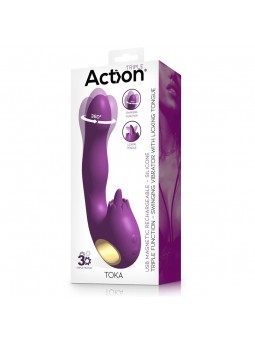 Toka Vibrador con Oscilacion 360º y Lengua Estimuladora