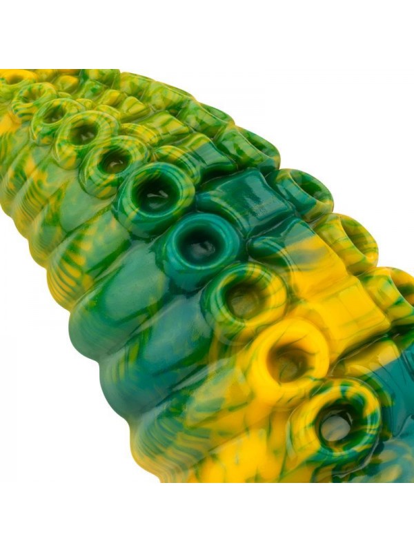 Dildo Tentacle Delight Verde y Amarillo 224 cm 88