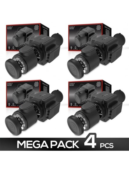 Pack de 4 Cumera Masturbador de Camara con Rotacion y Thrusting