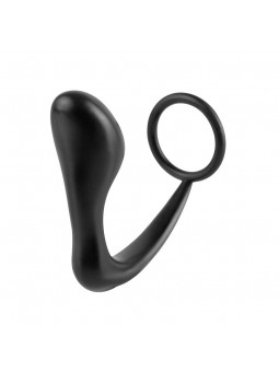 Estimulador Anal Ass Gasm Cockring Plug Color Negro