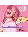 Huevo Vibrador Motion Love Balls con Control Remoto Twisty Purpura