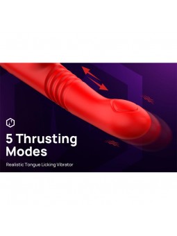 Velvet Vibrador con Thrusting y Pulsacion