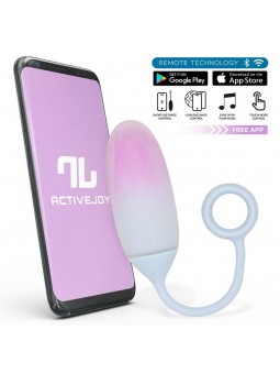 Huevo con APP Silicona Doble Capa Rosa Azul