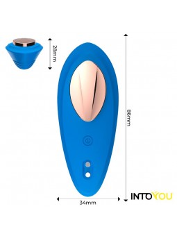 Vibrador de Braguita con APP Silicona Azul