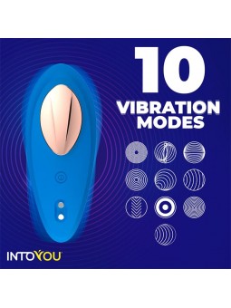 Vibrador de Braguita con APP Silicona Azul