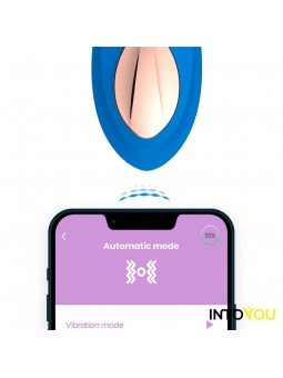 Vibrador de Braguita con APP Silicona Azul