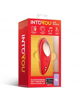 Vibrador de Braguita con APP Silicona Rojo