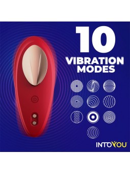 Vibrador de Braguita con APP Silicona Rojo