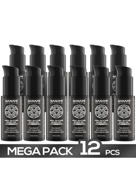 Pack de 12 Gel Lubricante Anal a Base de Silicona Relaxing 30 ml