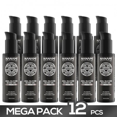 Pack de 12 Gel Lubricante Anal a Base de Silicona Relaxing 100 ml