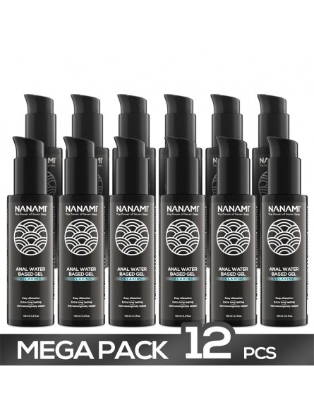 Pack 12 Gel Deslizante Anal a Base de Agua Relaxing 100ml