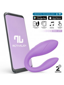 Juguete para Parejas con APP Flexible Silicona Lavanda