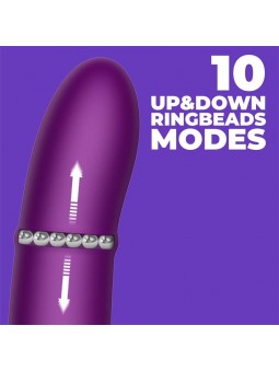 Sendel Vibrador con Anillo de Bolas Internas Up and Down y Pulsacion con App