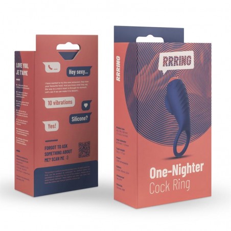Rring One Nighter Anillo para el Pene con Vibracion USB Silicona