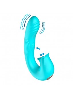 Hydra Vibrador con Pulsacion y Lengua Estimuladora de Clitoris 3 Motores USB