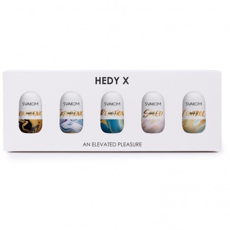 Hedy X Mix Textures Huevo Masturbador Pack de 5
