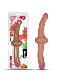 Dildo Doble 125 Silicona Liquida Natural