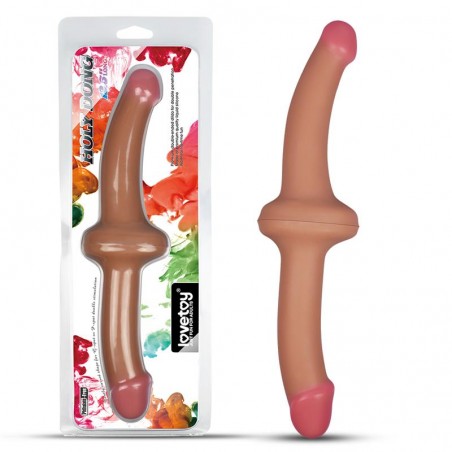 Dildo Doble 125 Silicona Liquida Natural