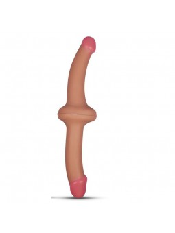 Dildo Doble 125 Silicona Liquida Natural