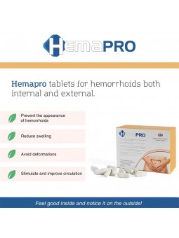 Hemapro Pastillas para las Hemorroides 60 Comprimidos