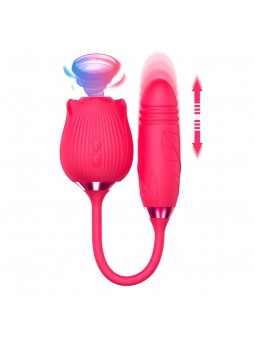 Martinella Estimulador de Clitoris Succion Vibracion y Movimiento Thrusting Silicone USB
