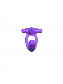 Fantasy C Ringz Anillo de Silicona de Doble Penetracion Rabbit Purpura
