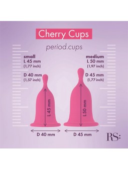 Femcare Cherry Cup Kit Copas Menstruales dos Tallas