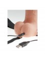 Arnes Elastico con Dildo Hueco 9 10 Funciones Vibracion USB Natural