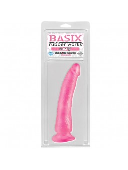 Basix Rubber Works Slim 1778 cm con Ventosa Color Rosa