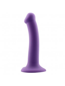 Bouncy Dildo Silicona Liquida Hiper Flexible 7 18 cm Talla M Purpura