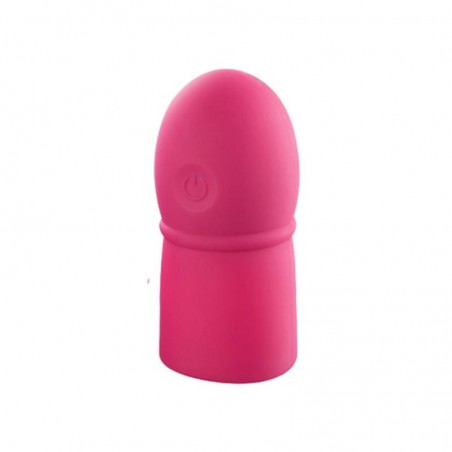 Super Striker Funda para el Pene con Vibracion Rosa