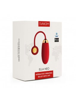 Huevo Vibrador Connexion Series Ella Neo con App Rojo