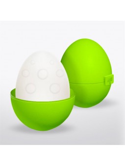 Bumpy Huevo Masturbador Elastico Silicona Verde