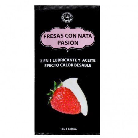 Secret Play Pack 12 Monodosis Lubricante Fresas con Nata
