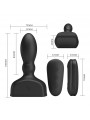 Estimulador Anal Harriet Inflable USB Silicone Negro