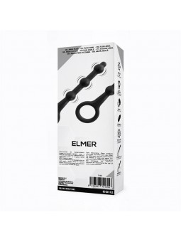 Elmer Plug Anal con Aro de Facil Extraccion Silicona Negro
