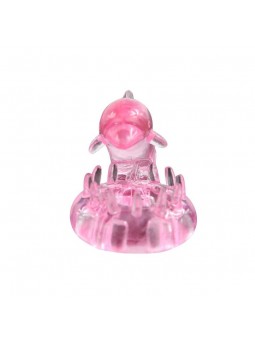 Anillo Vibrador Love Dolphig Ring Rosa