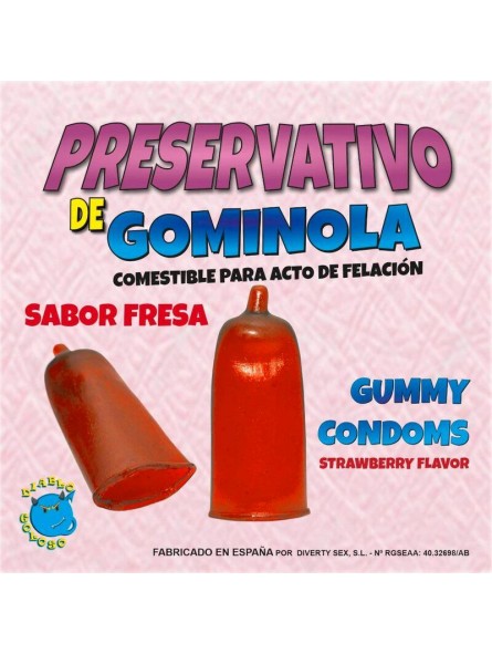 Preservativo de Gominola Sabor Fresa
